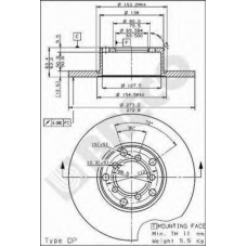 BS 7042 BRECO Тормозной диск