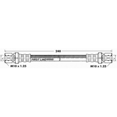 FBH6081 FIRST LINE Тормозной шланг