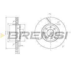DBB236V BREMSI Тормозной диск