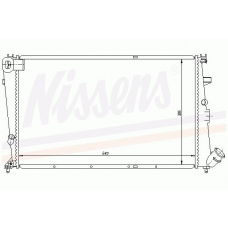 61305 NISSENS Радиатор, охлаждение двигателя