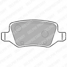 LP1741 DELPHI Комплект тормозных колодок, дисковый тормоз