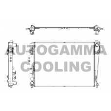 105395 AUTOGAMMA Радиатор, охлаждение двигателя