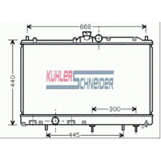 0500751 KUHLER SCHNEIDER Радиатор, охлаждение двигател