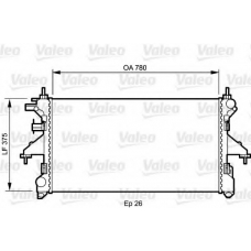 735253 VALEO Радиатор, охлаждение двигателя