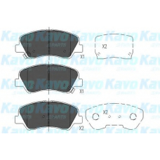 KBP-4023 KAVO PARTS Комплект тормозных колодок, дисковый тормоз
