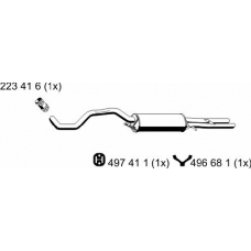 243117 ERNST Глушитель выхлопных газов конечный