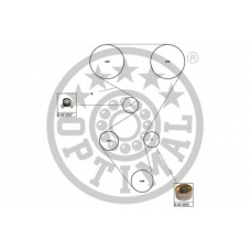 SK-1596 OPTIMAL Комплект ремня грм