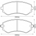 572541B BENDIX Комплект тормозных колодок, дисковый тормоз