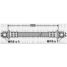 BBH7439 BORG & BECK Тормозной шланг