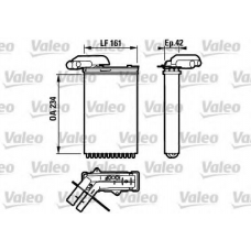 812158 VALEO Теплообменник, отопление салона