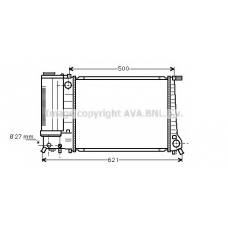 BWA2135 AVA Радиатор, охлаждение двигателя