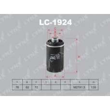 LC-1924 LYNX Фильтр масл. vw transporter v