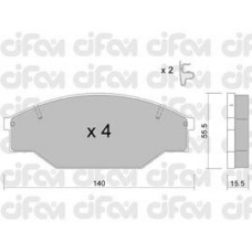 822-227-0 CIFAM Комплект тормозных колодок, дисковый тормоз