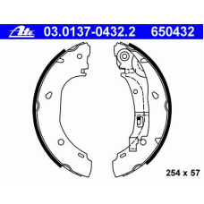03.0137-0432.2 ATE Комплект тормозных колодок