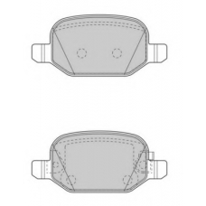 FD7574A NECTO Комплект тормозных колодок, дисковый тормоз