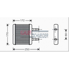 5790051 KUHLER SCHNEIDER Теплообменник, отопление салона