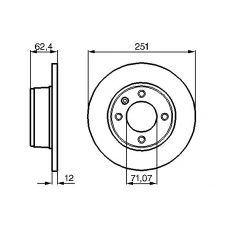 0 986 478 879 BOSCH Тормозной диск