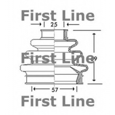 FCB2774 FIRST LINE Пыльник, приводной вал