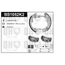 BS1052K2 QUINTON HAZELL Комплект тормозов, барабанный тормозной механизм