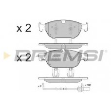 BP3476 BREMSI Комплект тормозных колодок, дисковый тормоз