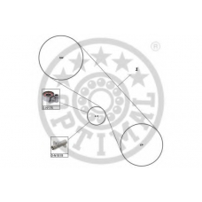 SK-1722 OPTIMAL Комплект ремня ГРМ