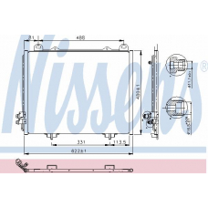 94285 NISSENS Конденсатор, кондиционер