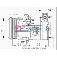 8412121 KUHLER SCHNEIDER Компрессор, кондиционер