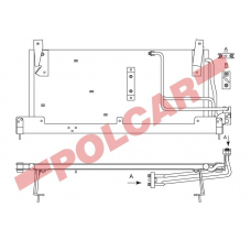 5555K8C1 POLCAR Skraplacze klimatyzacji