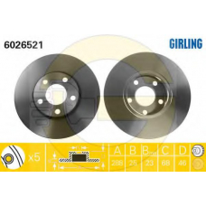 6410932 GIRLING Комплект тормозов, дисковый тормозной механизм