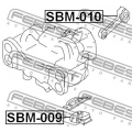 SBM-010 FEBEST Подвеска, двигатель
