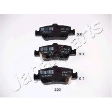 PP-220AF JAPANPARTS Комплект тормозных колодок, дисковый тормоз