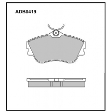 ADB0419 Allied Nippon Тормозные колодки