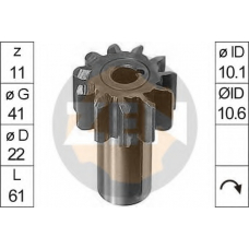 225039 ERA Ведущая шестерня, стартер