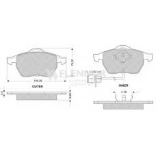 FB210183 FLENNOR Комплект тормозных колодок, дисковый тормоз