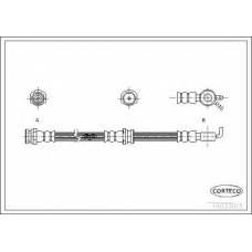 19033015 CORTECO Тормозной шланг