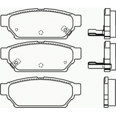 MDB1691 MINTEX Комплект тормозных колодок, дисковый тормоз