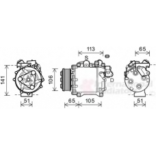 2500K263 VAN WEZEL Компрессор, кондиционер