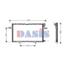 152004N AKS DASIS Конденсатор, кондиционер