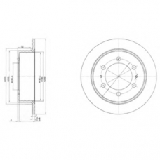 BG3522 DELPHI Тормозной диск