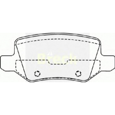23138 00 BRECK Комплект тормозных колодок, дисковый тормоз