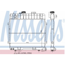 60675 NISSENS Радиатор, охлаждение двигателя