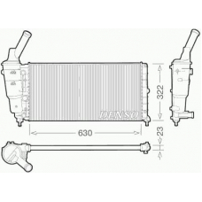 DRM13005 DENSO Радиатор, охлаждение двигателя