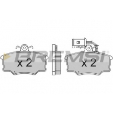 BP2376 BREMSI Комплект тормозных колодок, дисковый тормоз