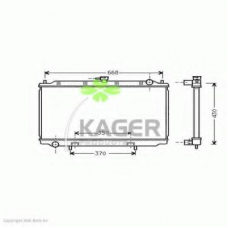 31-0267 KAGER Радиатор, охлаждение двигателя