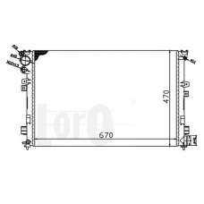 016-017-0057 LORO Радиатор, охлаждение двигателя