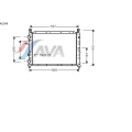 AL2048 AVA Радиатор, охлаждение двигателя