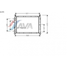 AL2048 AVA Радиатор, охлаждение двигателя