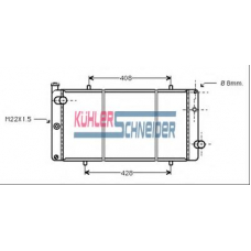 0700611 KUHLER SCHNEIDER Радиатор, охлаждение двигател