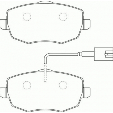 FD7299A NECTO Комплект тормозных колодок, дисковый тормоз