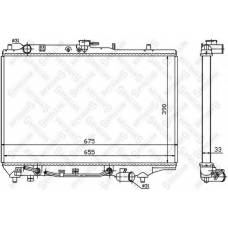 10-25832-SX STELLOX Радиатор, охлаждение двигателя